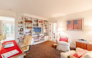 office with printer, a library of books, games, and movies at Sunset Farm Stay vacation rental in Crozet Virginia