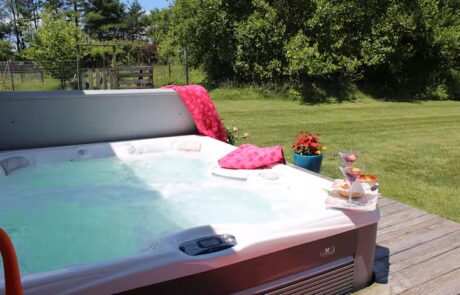 Sunset Farm Stay vacation rental includes year-round use of our hot tub