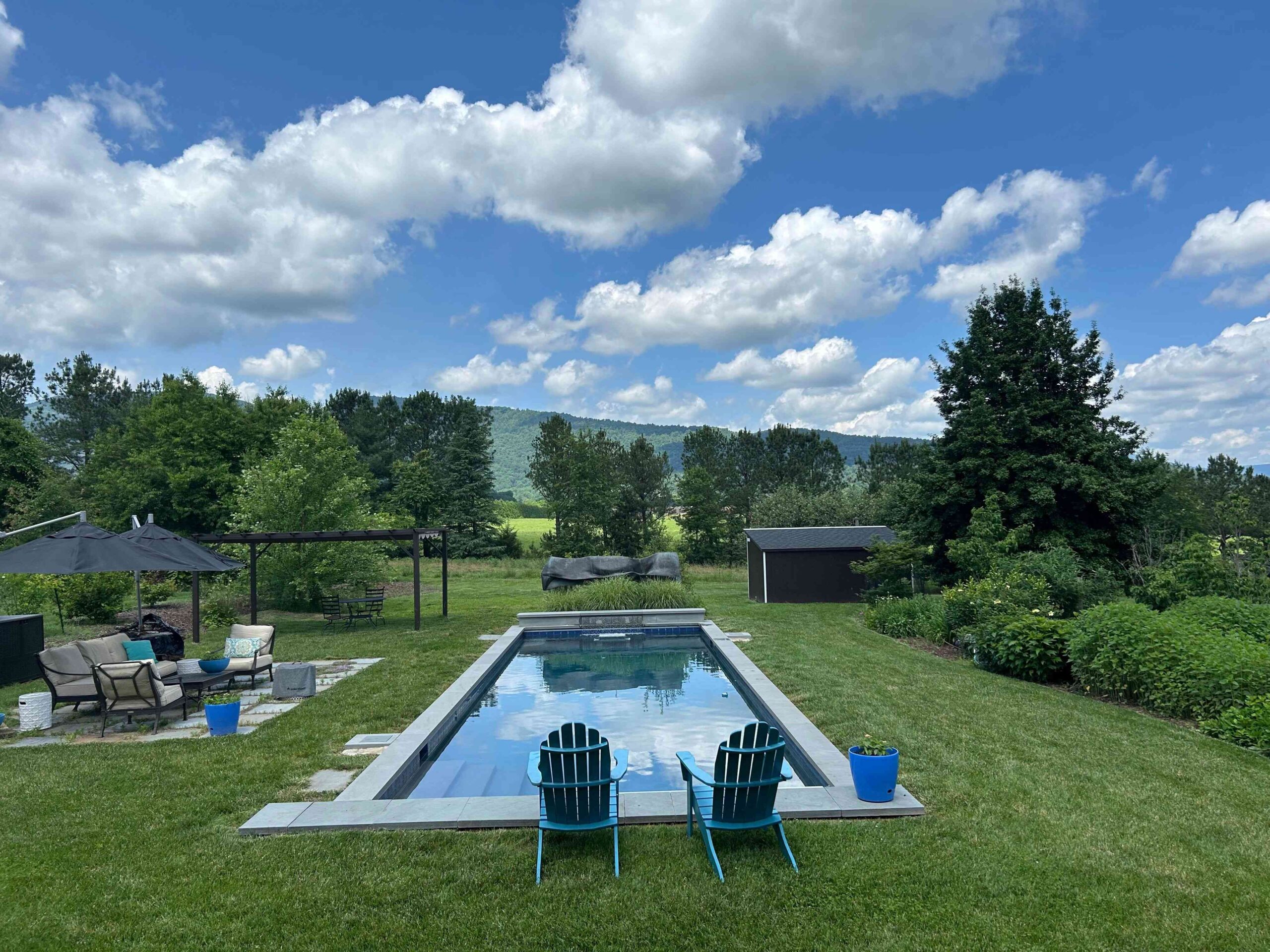 heated pool at Sunset Farm Bed & Breakfast