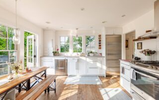 Gourmet Kitchen at Sunset Farm Stay vacation rental in Crozet Virginia.