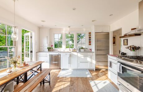 Gourmet Kitchen at Sunset Farm Stay vacation rental in Crozet Virginia.