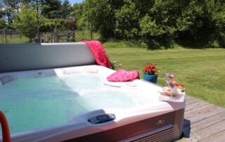 Hot tub hot tub at Sunset Farm Bed and Breakfast in Crozet Virginia