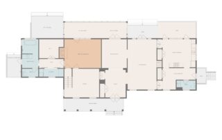 Sunset Farm Stay First floor floor plan