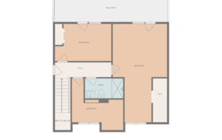 Second Floor floor plan of Sunset Farm Stay vacation rental