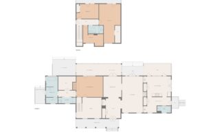 Sunset Farm Stay Entire House (4 bedroom) floor plan