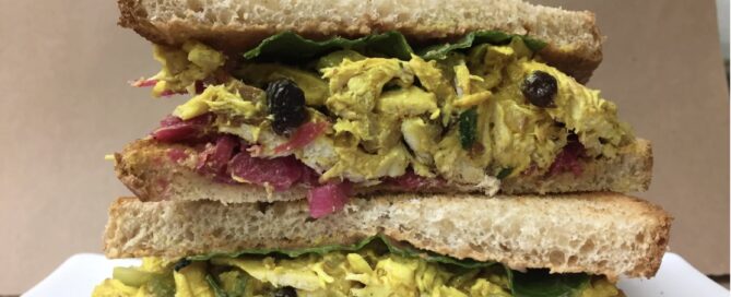 The Brahma Sandwich from Greenwood Gourmet Grocery, a great local spot for lunch near Sunset Farm Stay vacation rental.